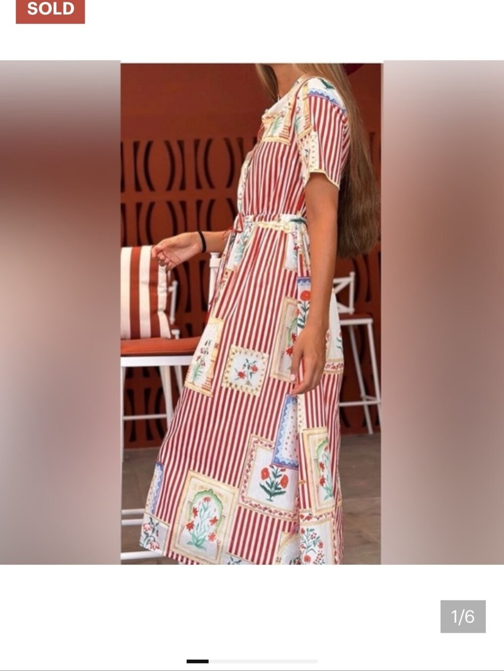 Postcard Striped Ric Rac Dress - Picture 3 of 6